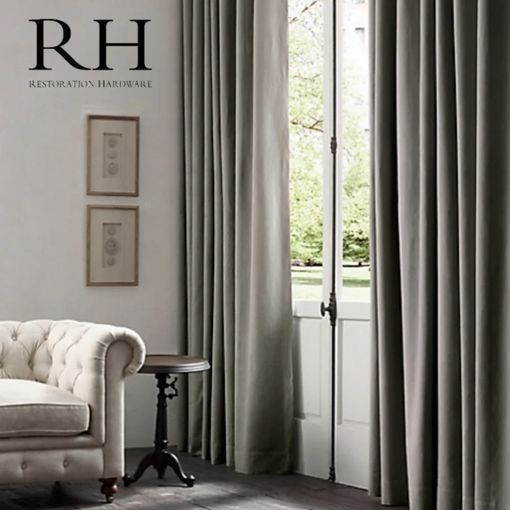 Restoration Hardware Thai Silk Solid Drape